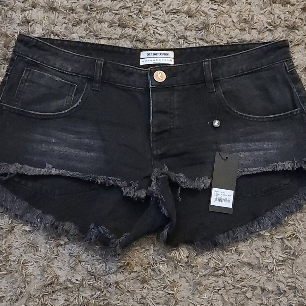 Oneteaspoon black jean shorts